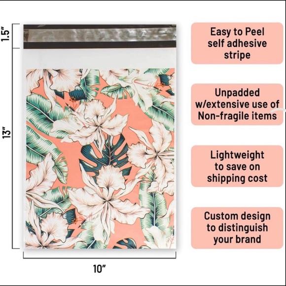 NEW Posh Packages "Thank you!" Gift Wrap Shipping Supplies Set ~ Tropical 4 Item - Picture 6 of 9